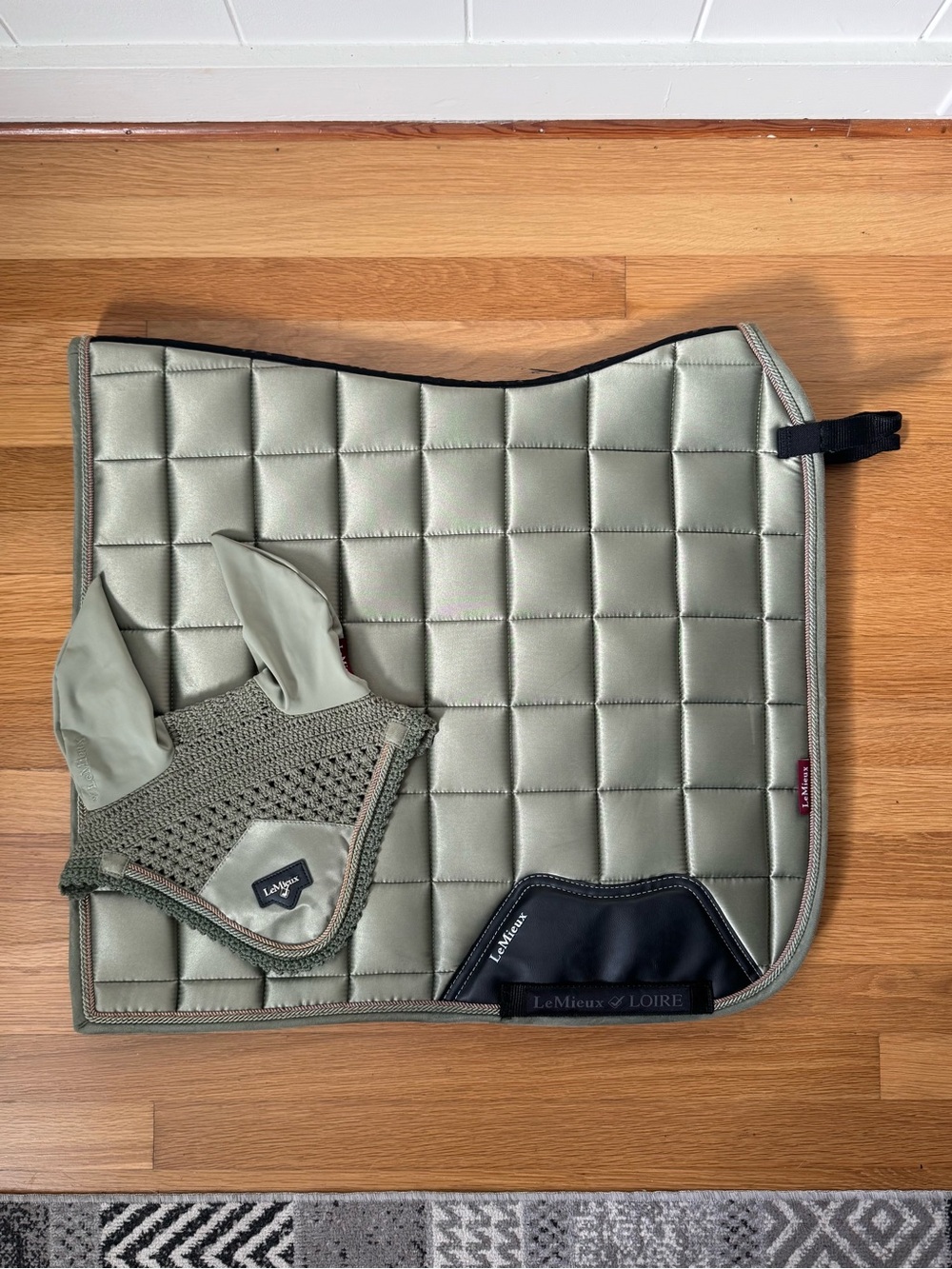 LeMieux Loire Fern Saddle Pad + Ear Bonnet